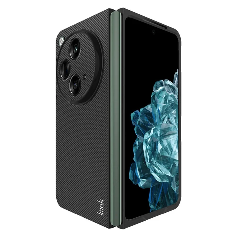 IMAK UX-9A Série pour Oppo Find N3 5G / Open 5G Carbon Fiber Phone Cover TPU+PC Case