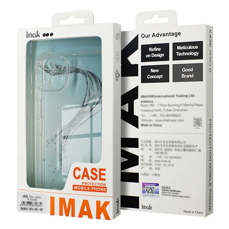 IMAK For Meizu 21 Case Anti-drop TPU Cell Phone Cover - Transparent