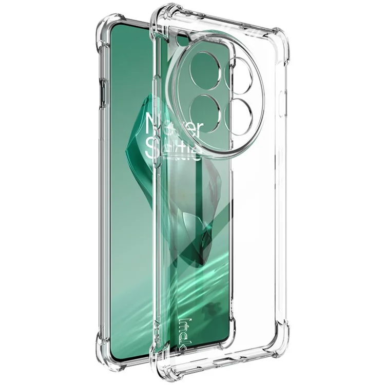 IMAK Pour OnePlus 12 5G Étui Clair HD TPU Coque de téléphone - Transparent