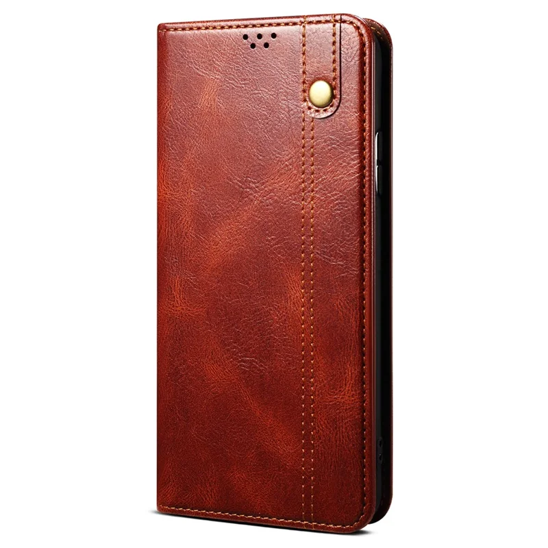 Phone Shell for vivo S18e 5G Case Stand PU Leather Cover Wallet - Brown
