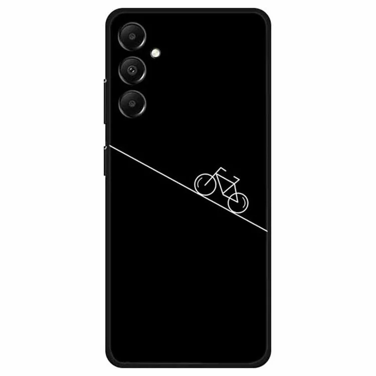 Para Samsung Galaxy A05s 4G TPU Case Anti-Drop Linear Pattern Design Phone Cover - Bicicleta