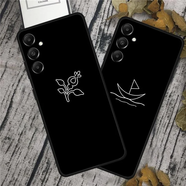 Para Samsung Galaxy A05s 4G TPU Case Anti-Drop Linear Pattern Design Phone Cover - Bicicleta
