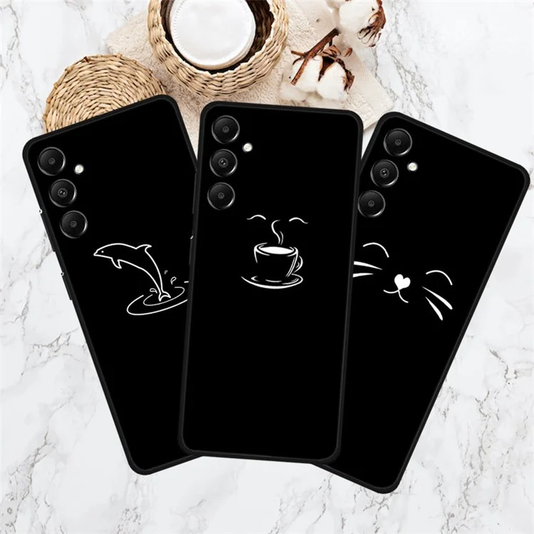 Para Samsung Galaxy A05s 4G TPU Case Anti-Drop Linear Pattern Design Phone Cover - Bicicleta