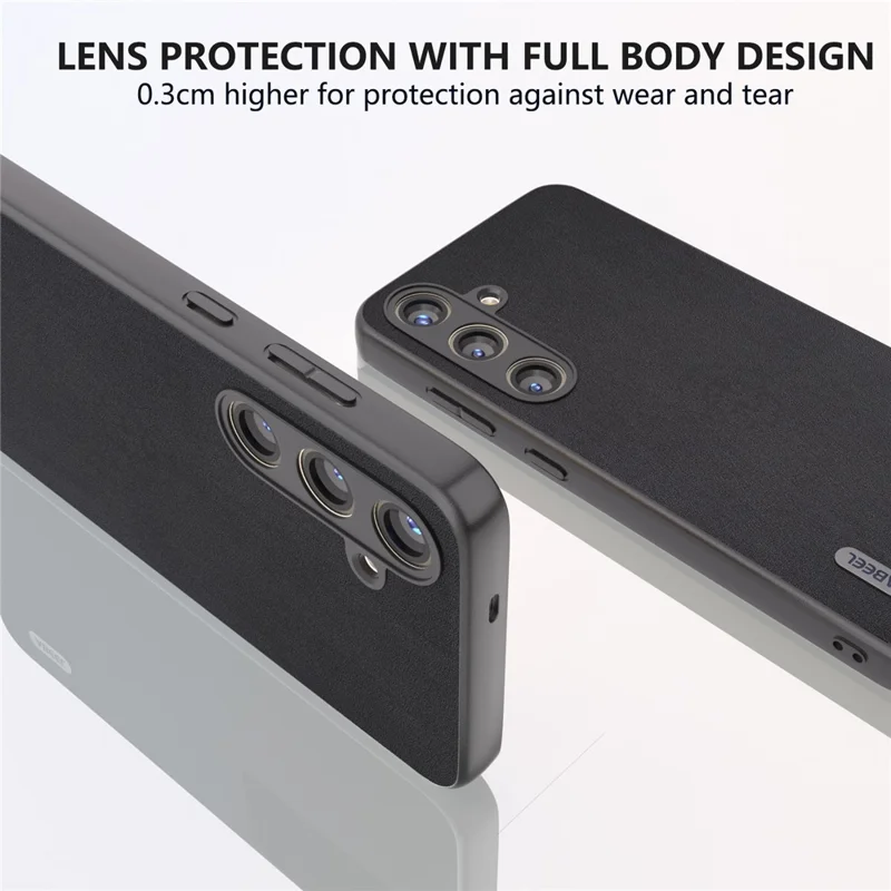 ABEEL For Samsung Galaxy S24 Retro Litchi Texture Cover PU Leather Camera Protection Phone Case - Black