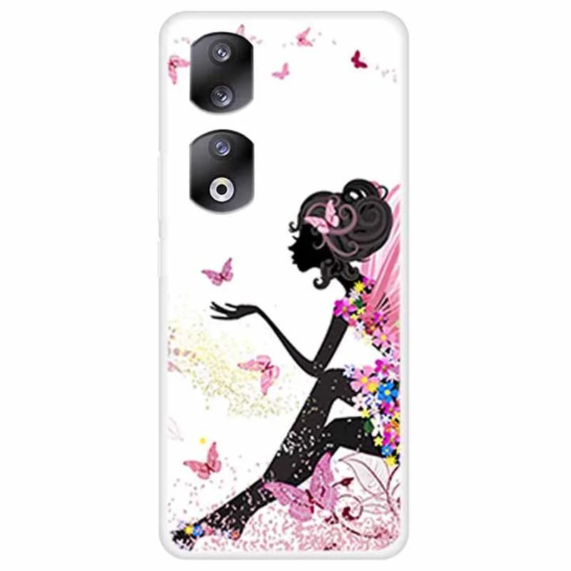 For Honor 90 TPU Case Print Pattern Design Protective Phone Cover - Girl