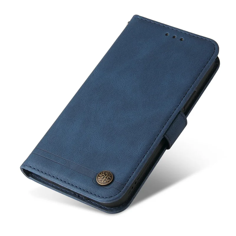 For Huawei Enjoy 70 4G / nova Y72 4G Leather Wallet Cases Skin Touch Phone Cover Stand with Strap - Blue