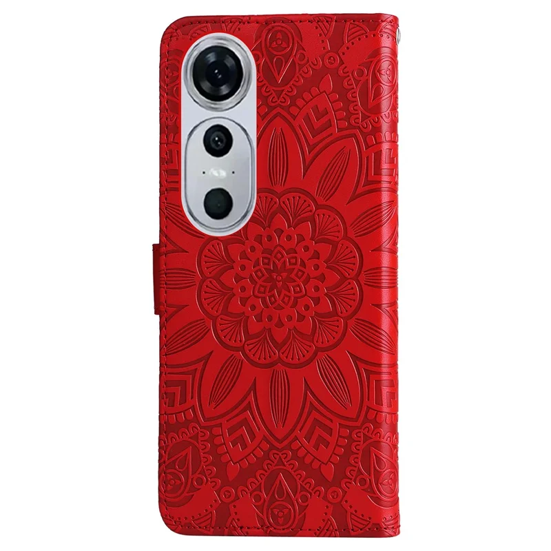 Phone Case for Huawei nova 12 Pro 5G / nova 12 Ultra 5G PU Leather Stand Phone Cover Wallet - Red
