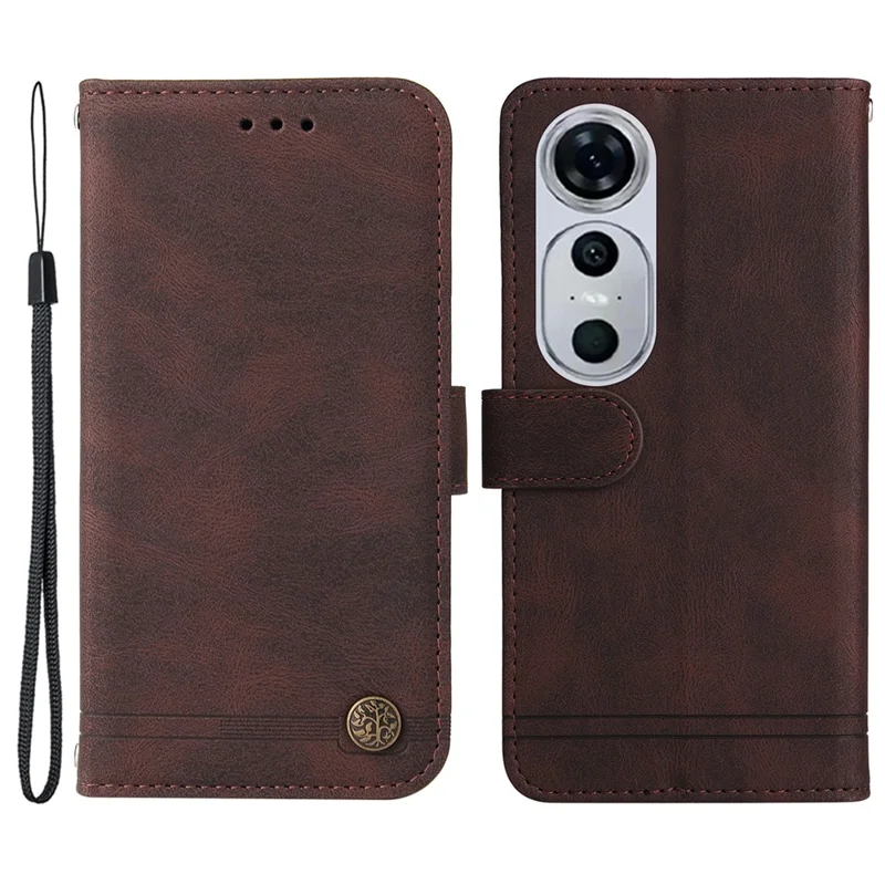 For Huawei nova 12 Pro 5G / nova 12 Ultra 5G Leather Wallet Cases Skin Touch Phone Cover Stand with Strap - Brown