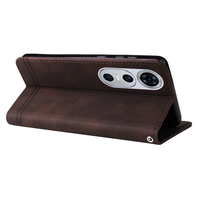 For Huawei nova 12 Pro 5G / nova 12 Ultra 5G Leather Wallet Cases Skin Touch Phone Cover Stand with Strap - Brown