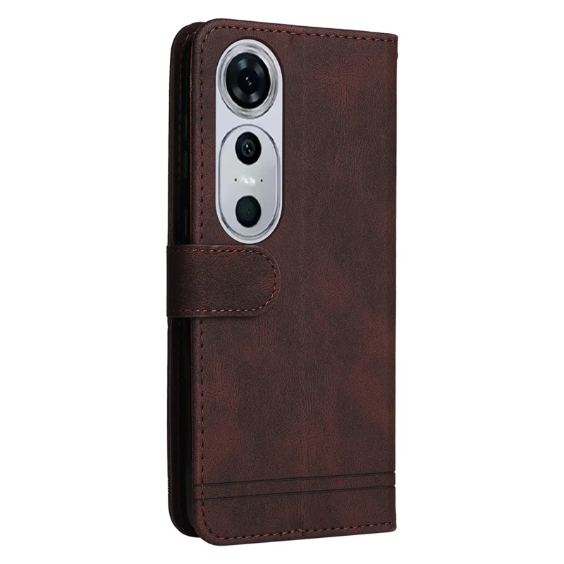 For Huawei nova 12 Pro 5G / nova 12 Ultra 5G Leather Wallet Cases Skin Touch Phone Cover Stand with Strap - Brown