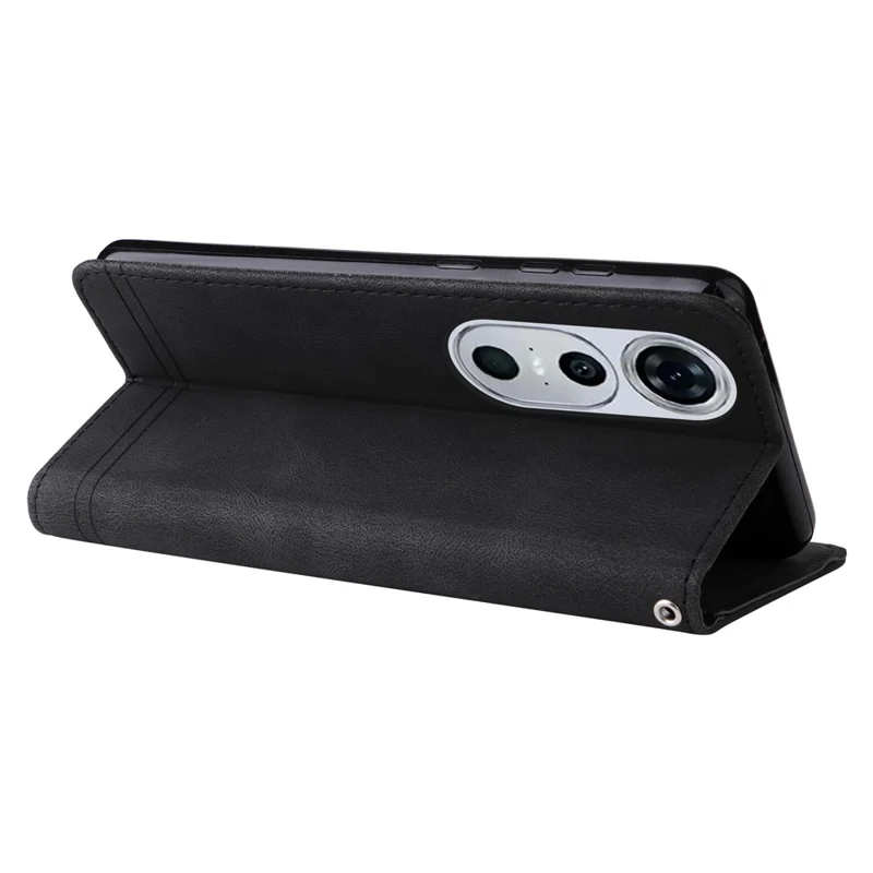Para Huawei nova 12 Pro 5G / nova 12 Ultra 5G Capa Flip de Couro PU com Suporte Magnético Resistente a Choques - Preto