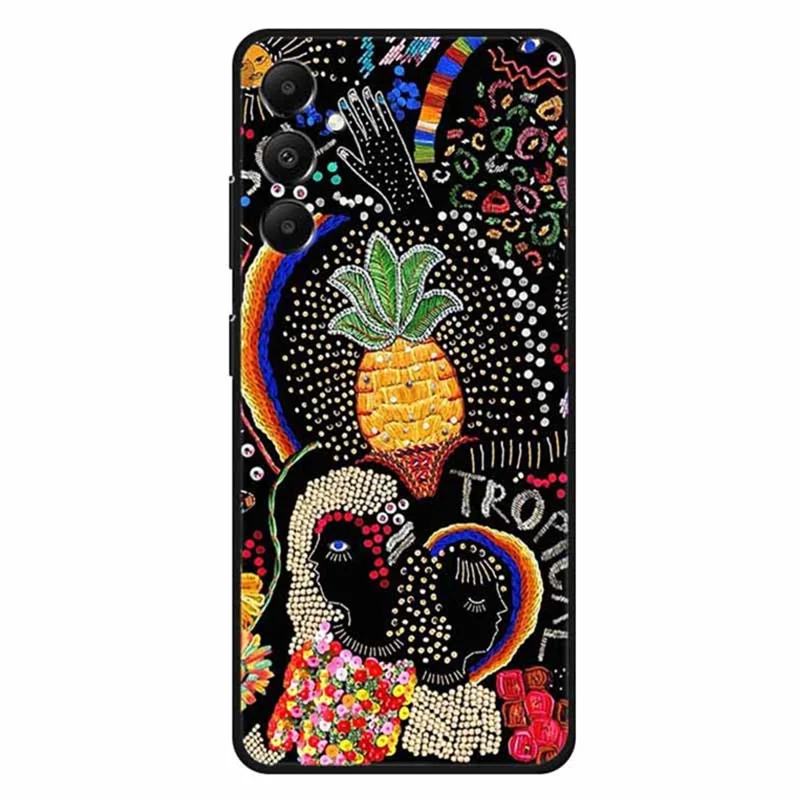 For Samsung Galaxy A05s 4G Soft TPU Case Phone Protective Cover Pattern Printing - Pineapple Flower