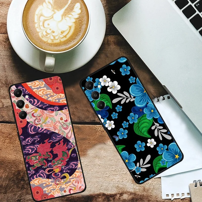 For Samsung Galaxy A05s 4G Soft TPU Case Phone Protective Cover Pattern Printing - Pineapple Flower