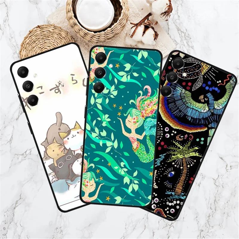 For Samsung Galaxy A05s 4G Soft TPU Case Phone Protective Cover Pattern Printing - Pineapple Flower