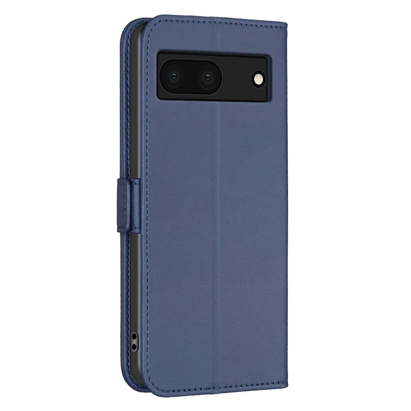 BINFEN COLOR BF31 For Google Pixel 7a Case with Wallet Stand PU Leather Flip Phone Cover - Blue