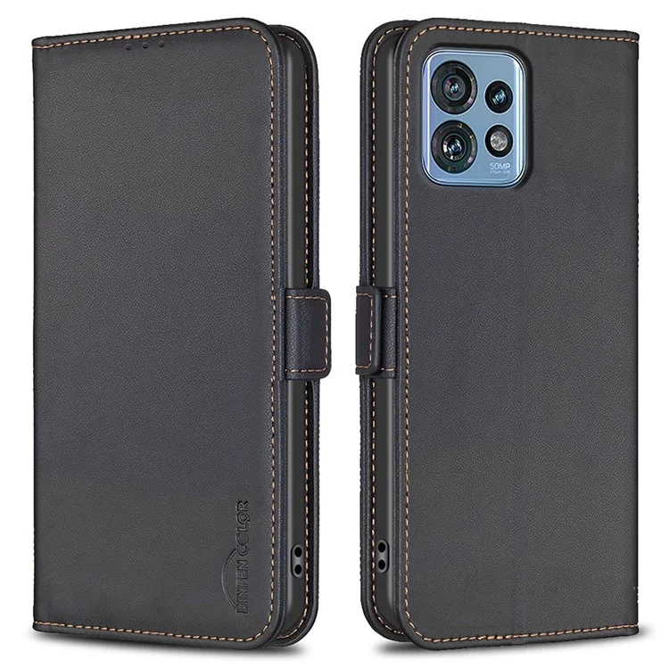 BINFEN COLOR BF31 Per Motorola Edge 40 Pro 5G / Edge+ (2023) / Moto X40 5G Custodia Folio in Pelle - Nero