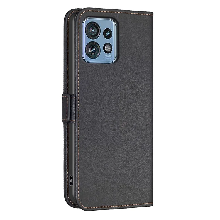 BINFEN COLOR BF31 Per Motorola Edge 40 Pro 5G / Edge+ (2023) / Moto X40 5G Custodia Folio in Pelle - Nero