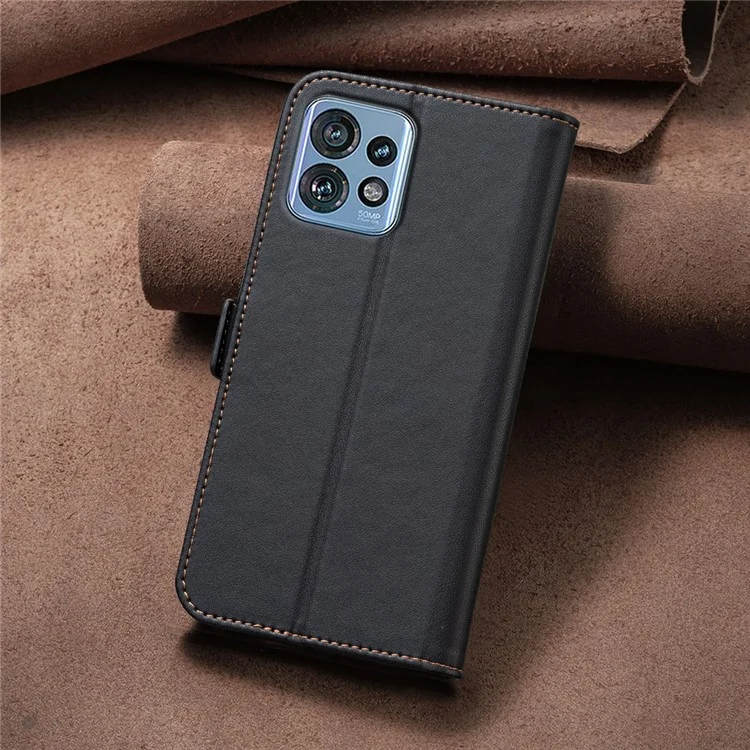 BINFEN COLOR BF31 Per Motorola Edge 40 Pro 5G / Edge+ (2023) / Moto X40 5G Custodia Folio in Pelle - Nero