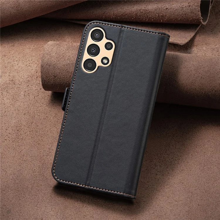 BINFEN COLOR BF31 For Samsung Galaxy A53 5G Case Leather Card Holder Phone Wallet Stand - Black