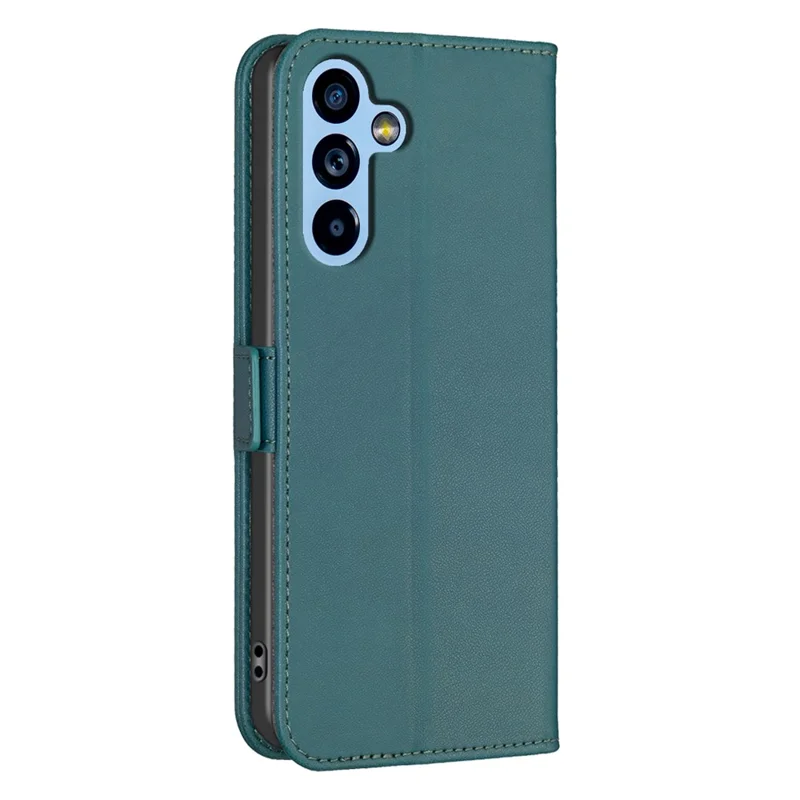BINFEN COLOR BF31 For Samsung Galaxy A54 5G Case with Wallet Stand PU Leather Flip Phone Cover - Green