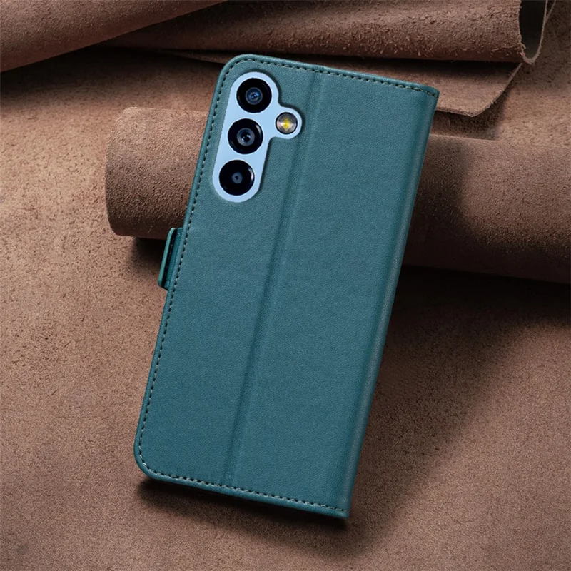 BINFEN COLOR BF31 For Samsung Galaxy A54 5G Case with Wallet Stand PU Leather Flip Phone Cover - Green