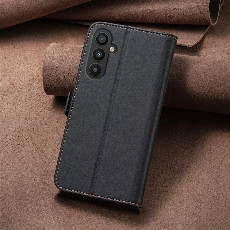 BINFEN COLOR BF31 para Samsung Galaxy A25 5G (Global) (161.0 x 76.5 x 8.3mm) Funda de Piel Tipo Cartera con Soporte - Negro