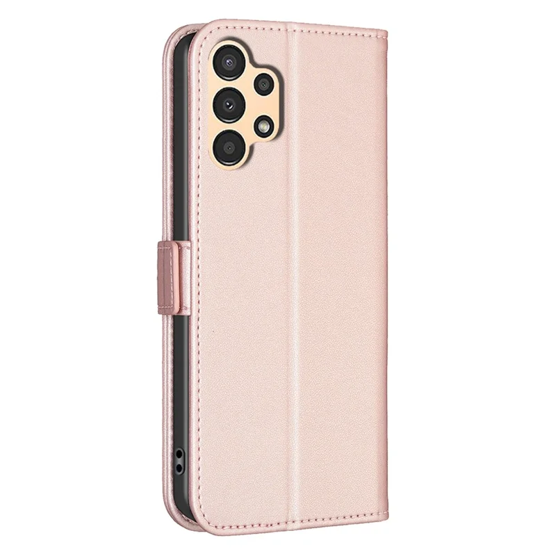 BINFEN COLOR BF31 For Samsung Galaxy A13 5G / A13 4G Case with Wallet Stand PU Leather Flip Phone Cover - Pink