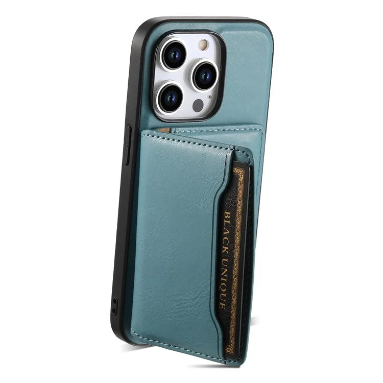 DENIOR For iPhone 15 Pro Max Phone Cover Compatible with MagSafe Detachable Card Case Kickstand - Blue
