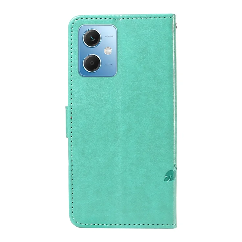 Для Xiaomi Redmi Note 12 5G (Китай) / (Индия) / (Глобальный) / Чехол Poco X5 5G с бабочками и цветами в отпечатке - Зеленый