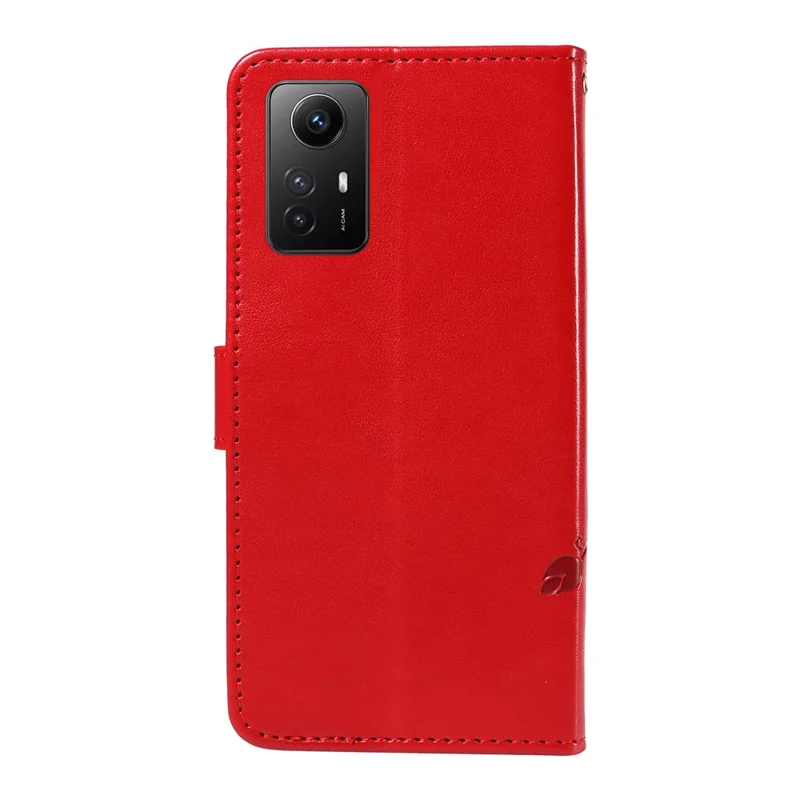 Para Xiaomi Redmi Note 12S 4G / Nota 11 4G (Qualcomm) / Nota 11S 4G Case de Cuero Tapa de la Billetera - Rojo