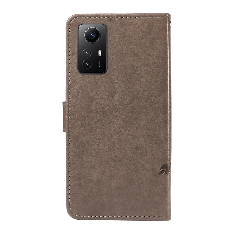 Pour Xiaomi Redmi Note 12S 4G / Note 11 4G (Qualcomm) / Note 11S 4G Étui en cuir Portefeuille Couvercle - Gris