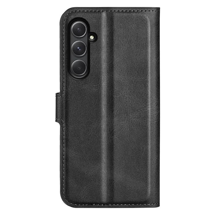 Wallet Case for Samsung Galaxy A55 5G Magnetic Flip PU Leather Phone Cover - Black
