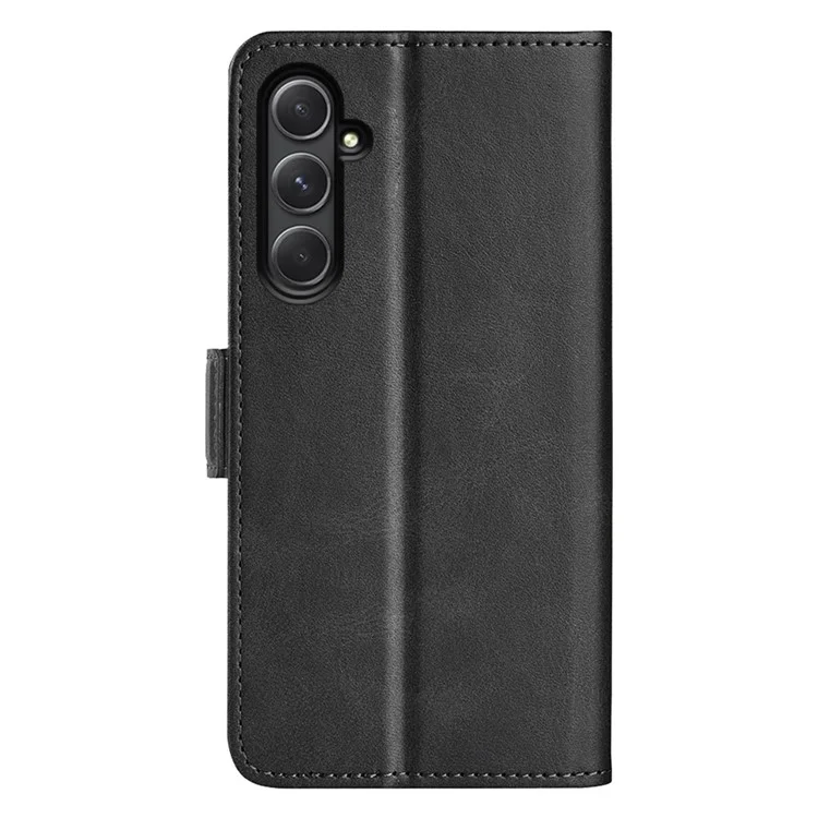 For Samsung Galaxy A55 5G Leather Phone Case Shockproof Flip Wallet - Black