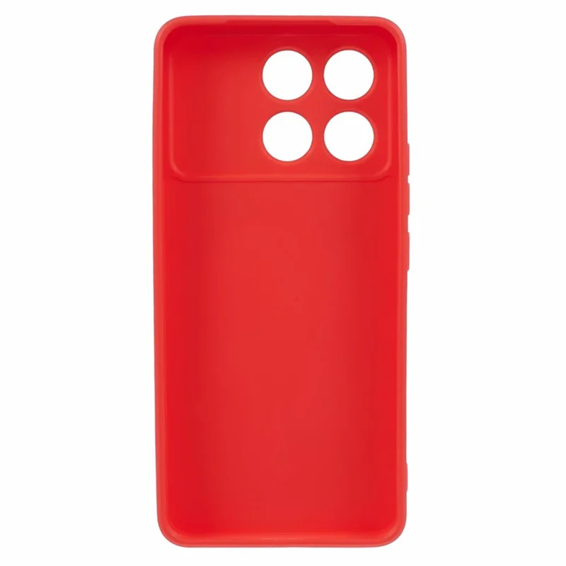 For Xiaomi Poco F6 Pro 5G / Redmi K70 5G / K70 Pro 5G Case Straight Edge TPU Phone Cover - Red