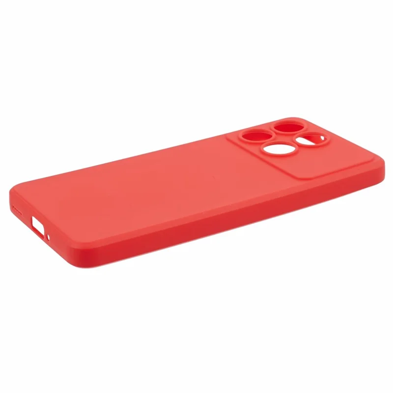 For Xiaomi Poco F6 Pro 5G / Redmi K70 5G / K70 Pro 5G Case Straight Edge TPU Phone Cover - Red
