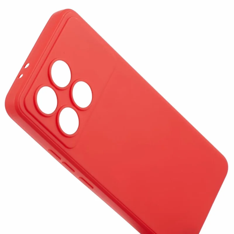 For Xiaomi Poco F6 Pro 5G / Redmi K70 5G / K70 Pro 5G Case Straight Edge TPU Phone Cover - Red