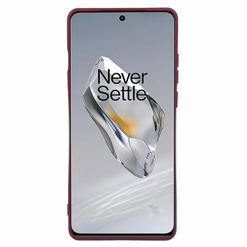 For OnePlus 12 5G Case Anti-Scratch Soft Fiber Lining TPU Phone Cover - Wine Red