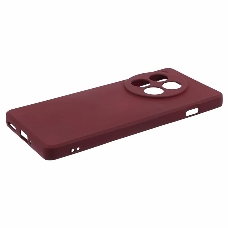 For OnePlus 12 5G Case Anti-Scratch Soft Fiber Lining TPU Phone Cover - Wine Red