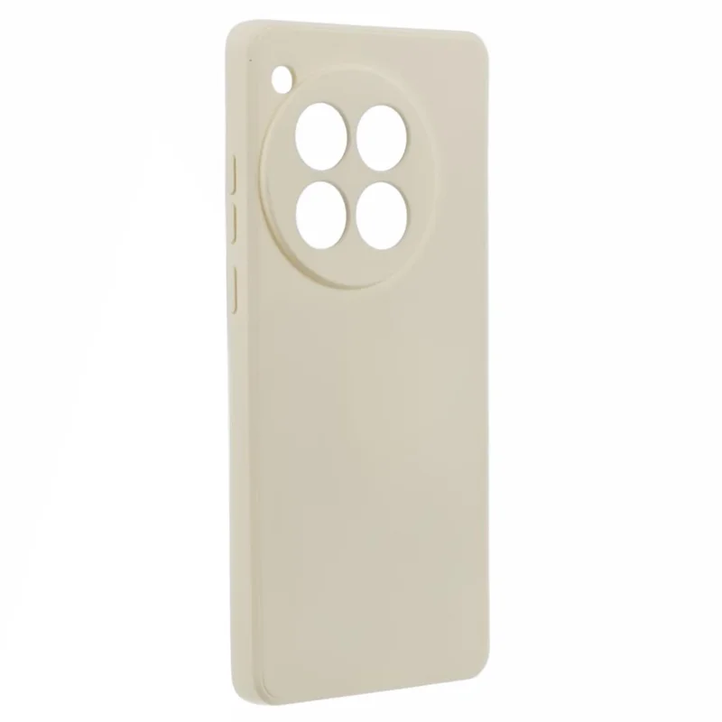 For OnePlus 12 5G Case Anti-Scratch Soft Fiber Lining TPU Phone Cover - White