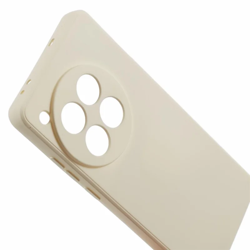 For OnePlus 12 5G Case Anti-Scratch Soft Fiber Lining TPU Phone Cover - White