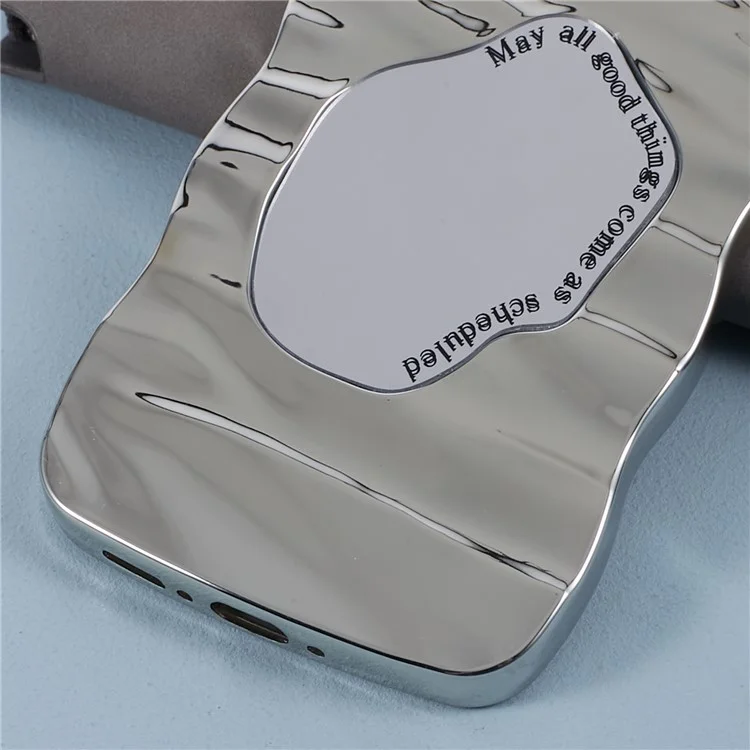 HYT Series For Samsung Galaxy A54 5G Electroplated TPU Case Camera Protection Phone Cover with Mirror - Silver