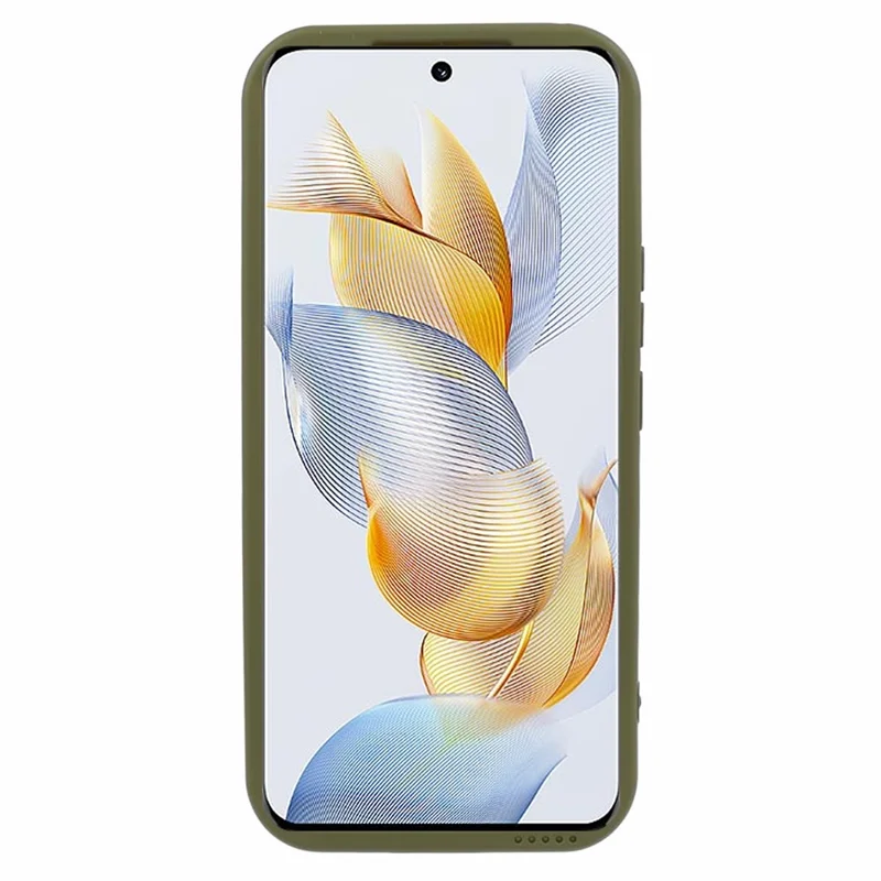 WD Series For Honor 90 Case Rubberized Concave Convex Shape Scratch-proof Back Shell - Avocado Green