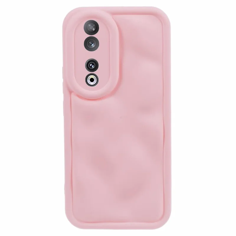 WD Series til Honor 90 Skrog med gummiagtig overflade med konkav konveks form og beskyttelse mod ridser - Pink