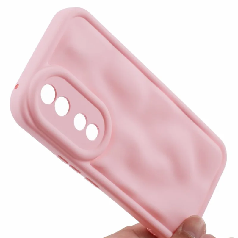 WD Series til Honor 90 Skrog med gummiagtig overflade med konkav konveks form og beskyttelse mod ridser - Pink