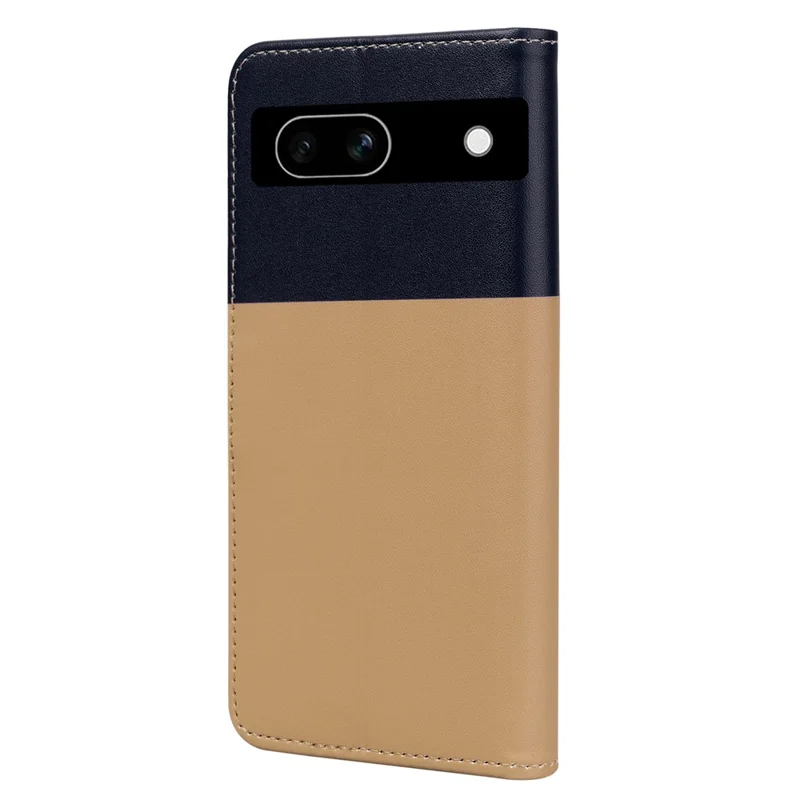 Cartoon Pet Series for Google Pixel 7a Shockproof Case Wallet Phone Cover - Khaki
