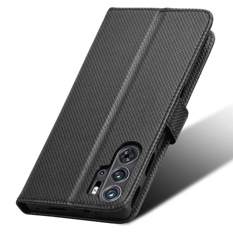 Per ZTE nubia Red Magic 9 Pro 5G / 9 Pro+ 5G Custodia per telefono in pelle con portafoglio e supporto - Nero
