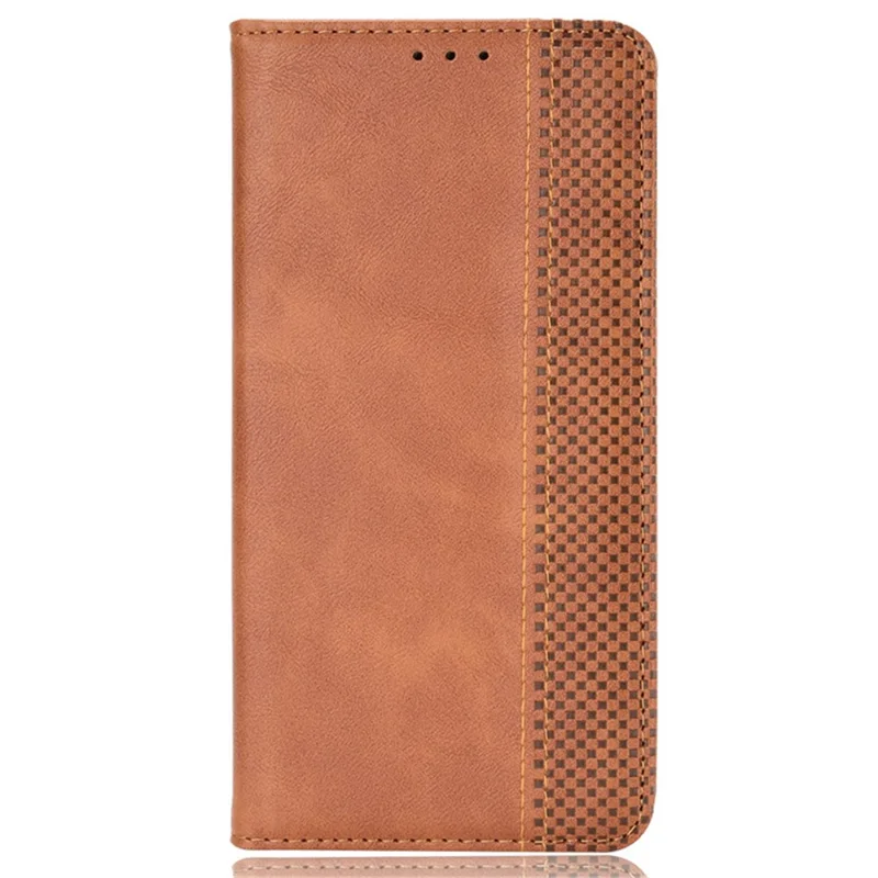 For ZTE nubia Red Magic 9 Pro 5G / 9 Pro+ 5G Leather Case Magnetic Flip Wallet Cover - Brown