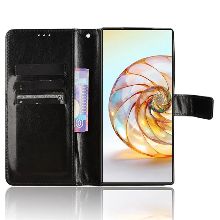 Per ZTE nubia Z60 Ultra Custodia in Pelle con Cinturino Portafoglio Slot per Schede Custodia per Cellulare - Nero