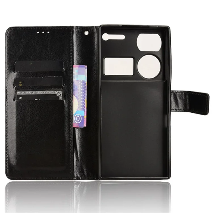 Per ZTE nubia Z60 Ultra Custodia in Pelle con Cinturino Portafoglio Slot per Schede Custodia per Cellulare - Nero