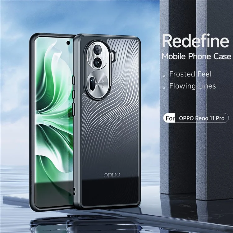Serie Ducis Ducis Aimo Per Oppo Reno11 Pro 5G Telefono Case Pc+copertura Testata Tpu Drop (reach Certification) - Nero
